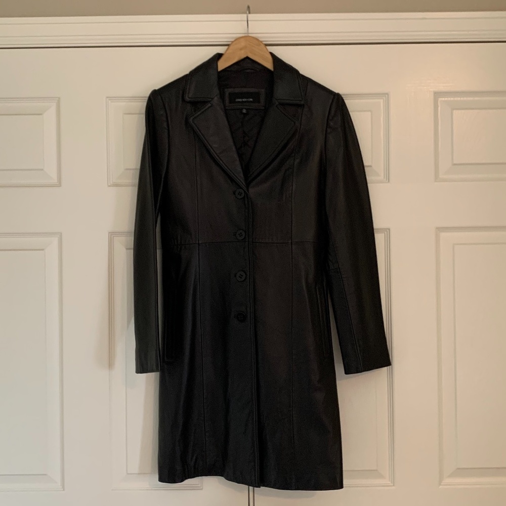 Jones New York leather coat